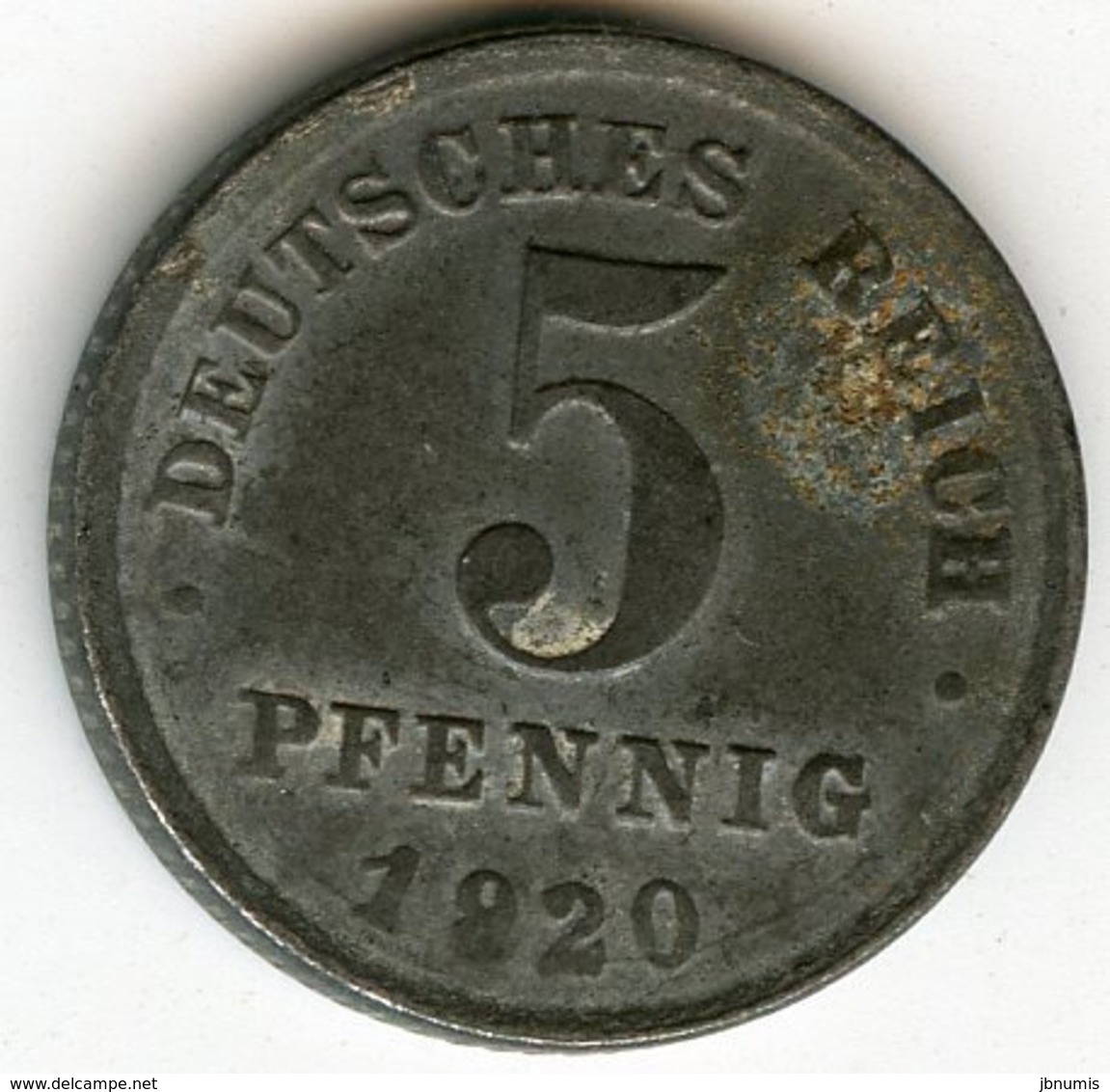 Allemagne Germany 5 Pfennig 1920 G J 297 KM 19 - 5 Pfennig