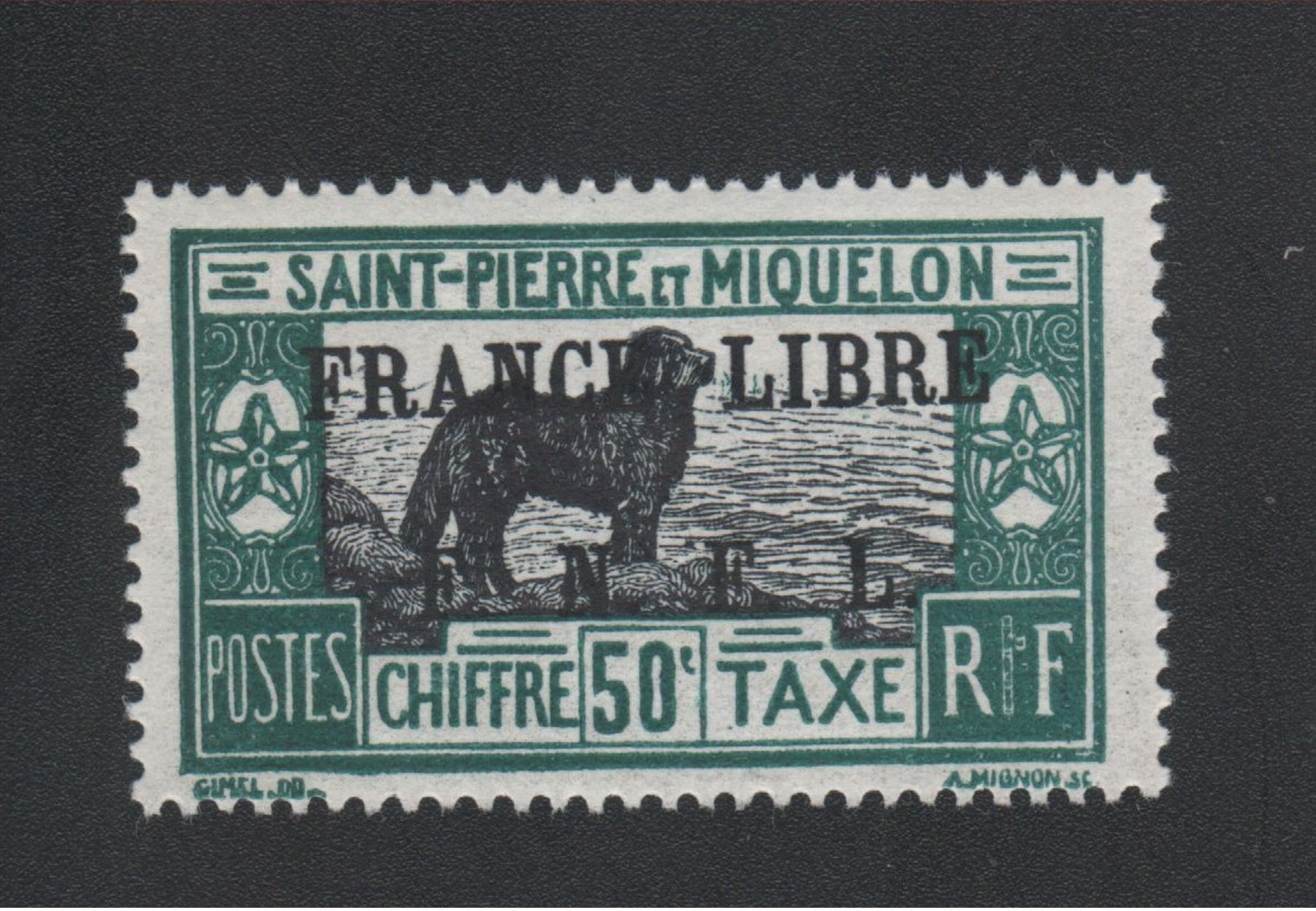 Faux Saint-Pierre Et Miquelon Taxe N° 54 Gomme Charnière - Postage Due