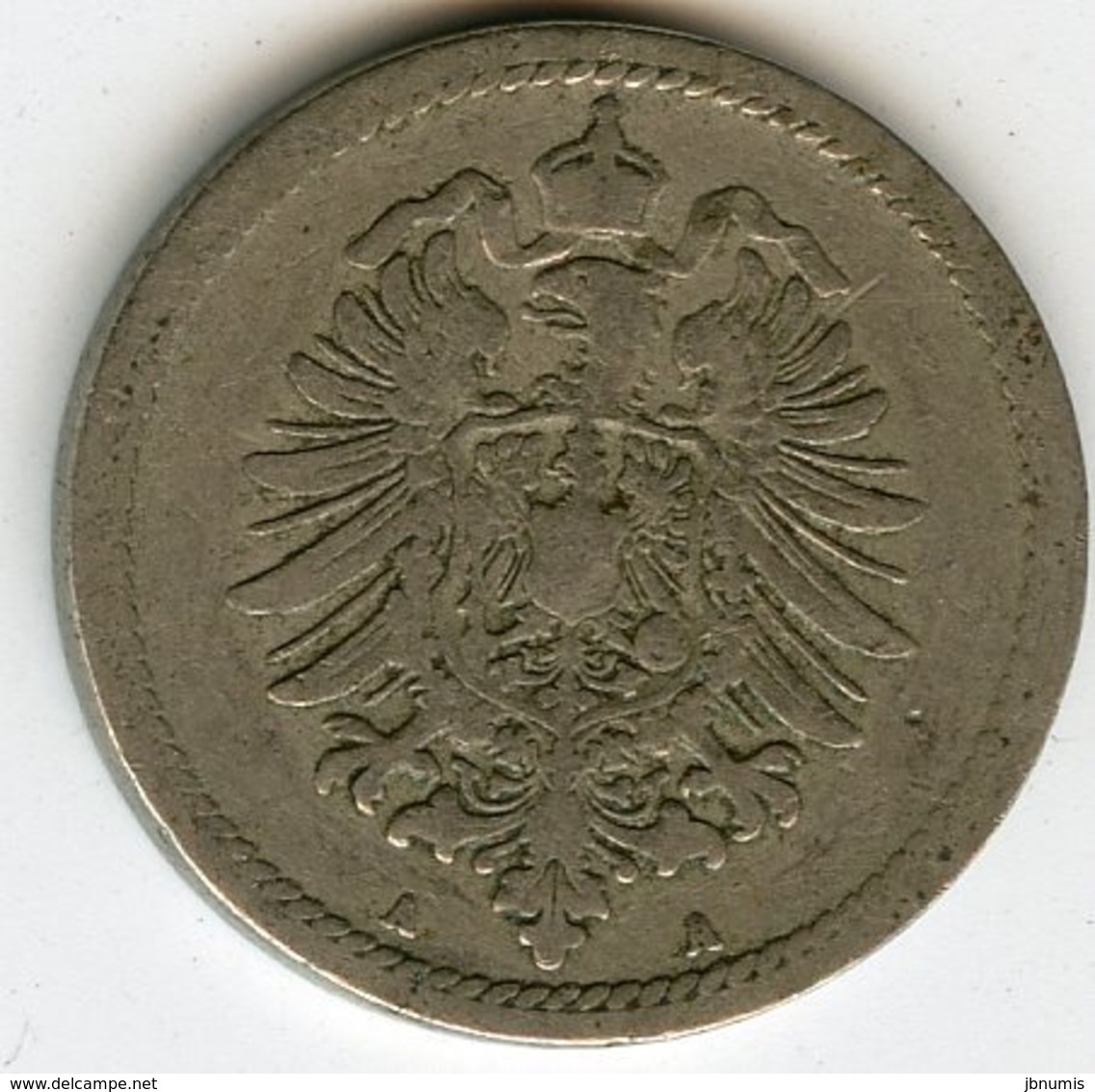 Allemagne Germany 5 Pfennig 1889 A J 3 KM 3 - 5 Pfennig