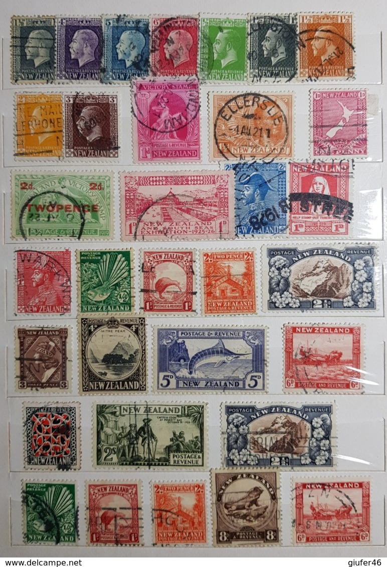 Nuova Zelanda - Collezione Di Otre 300 Francobolli Usati - Collections, Lots & Séries