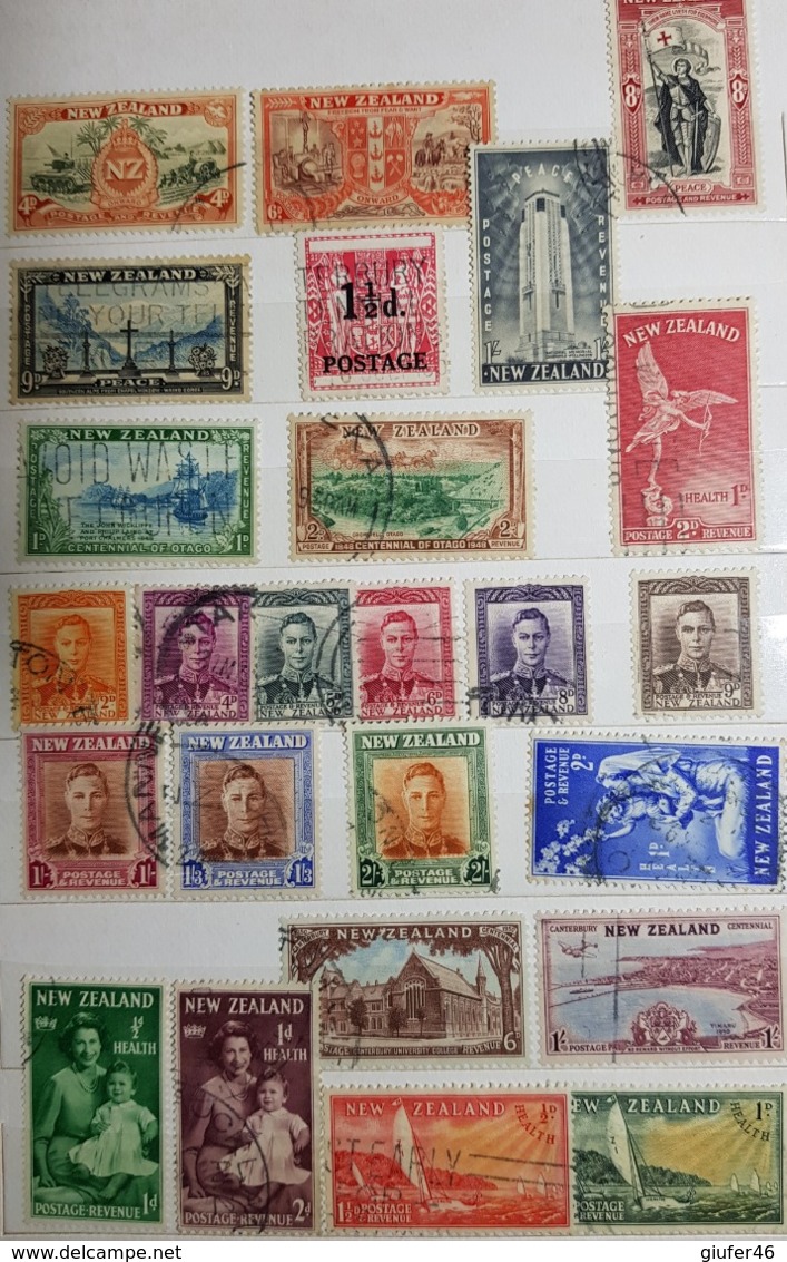 Nuova Zelanda - Collezione Di Otre 300 Francobolli Usati - Collections, Lots & Séries