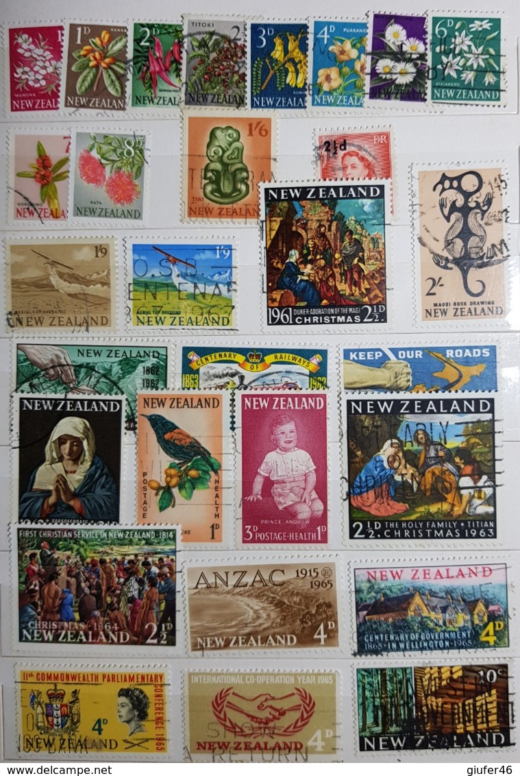 Nuova Zelanda - Collezione Di Otre 300 Francobolli Usati - Lots & Serien