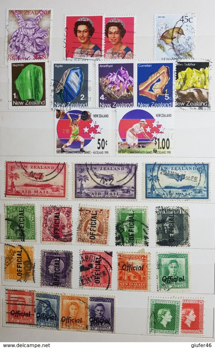 Nuova Zelanda - Collezione di otre 300 francobolli usati