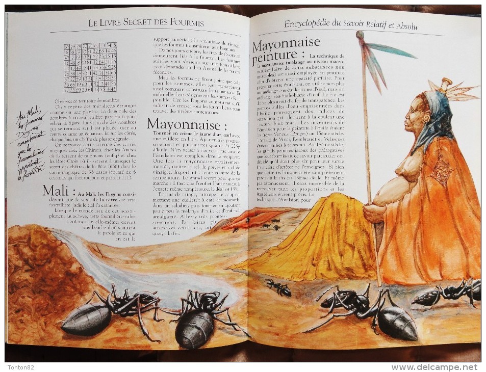 Bernard Werber - Le Livre Secret des FOURMIS - Albin Michel - ( 1995 ) .