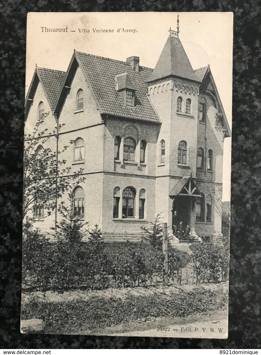 Thourout Torhout: Villa Verleene D'Aussy - Edit PVBW - Gelopen 1907 - Torhout