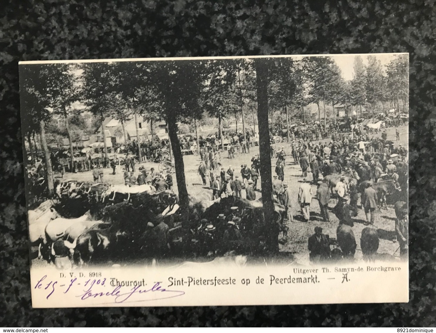 Thourout Torhout: Sint - Pietersfeeste Op De Peerdemarkt - Edit Samyn  - Gelopen 1903 - Torhout