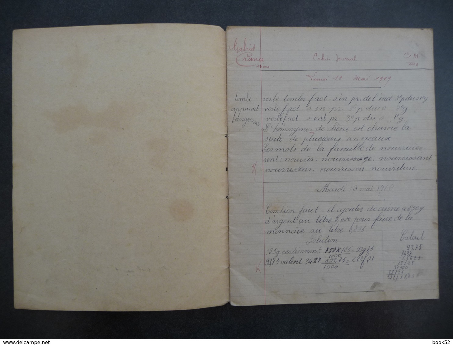 Ancien Protège-cahier Couverture "Chef PEAU-ROUGE" (CAHIER COMPLET) - Protège-cahiers