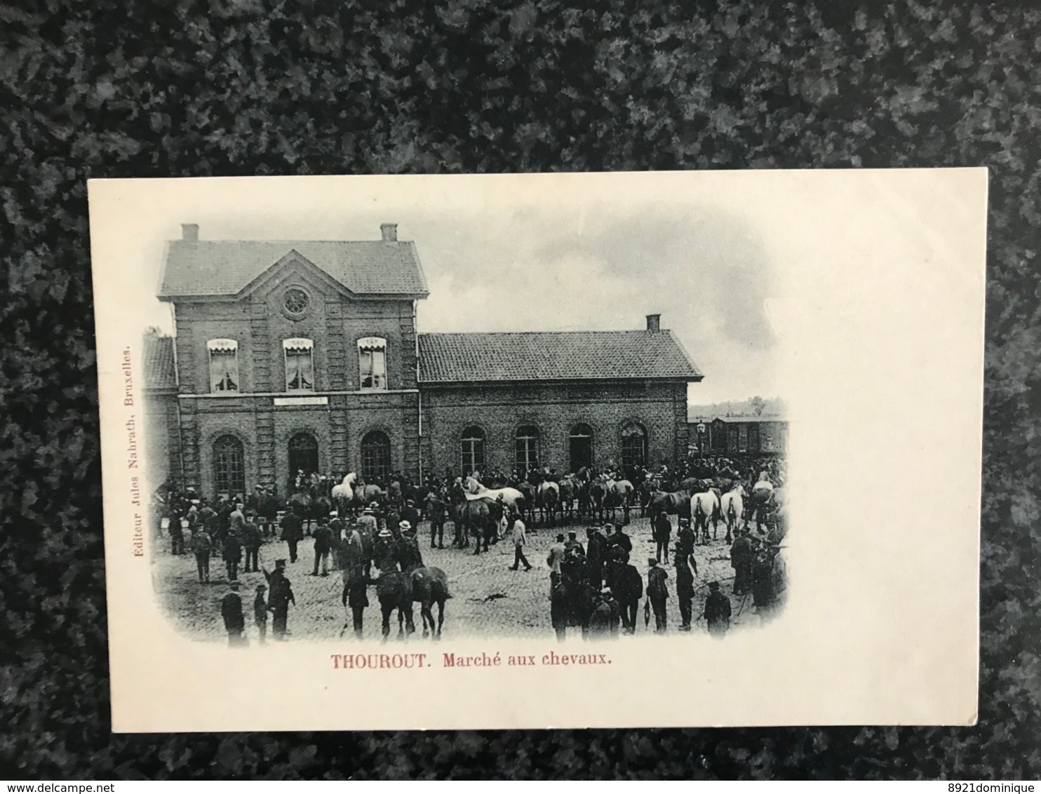 Thourout Torhout: (Wereldpostvereeniging) Marché Aux Chevaux - Gare Station Statie , Animée - Ed. Jules Nahrath - Torhout