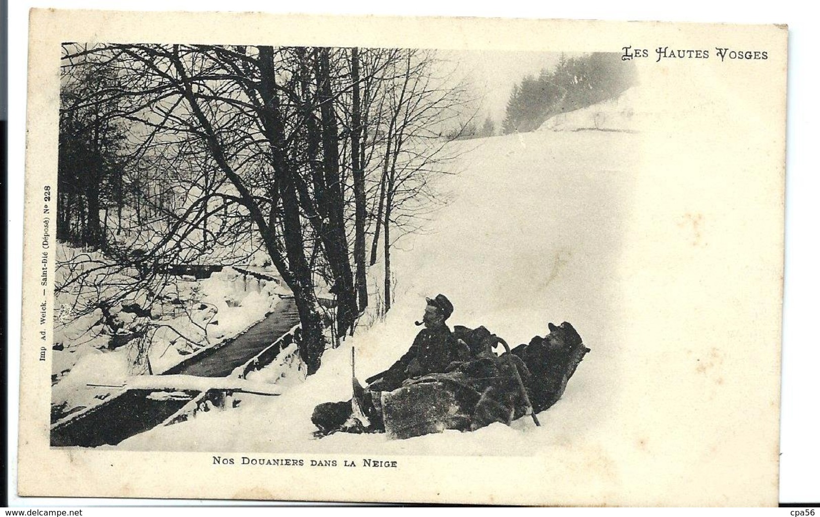 DOUANE Bivouac - Hautes Vosges - DOUANIER à La Pipe - Douane