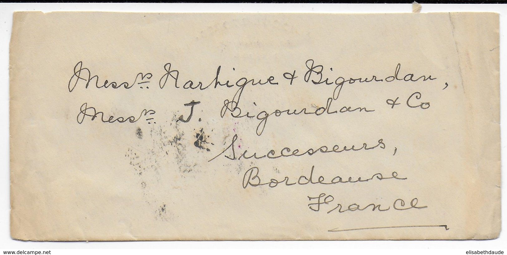 INDIA - 1921 - ENVELOPPE De RANGOON => BORDEAUX - 1911-35 Roi Georges V