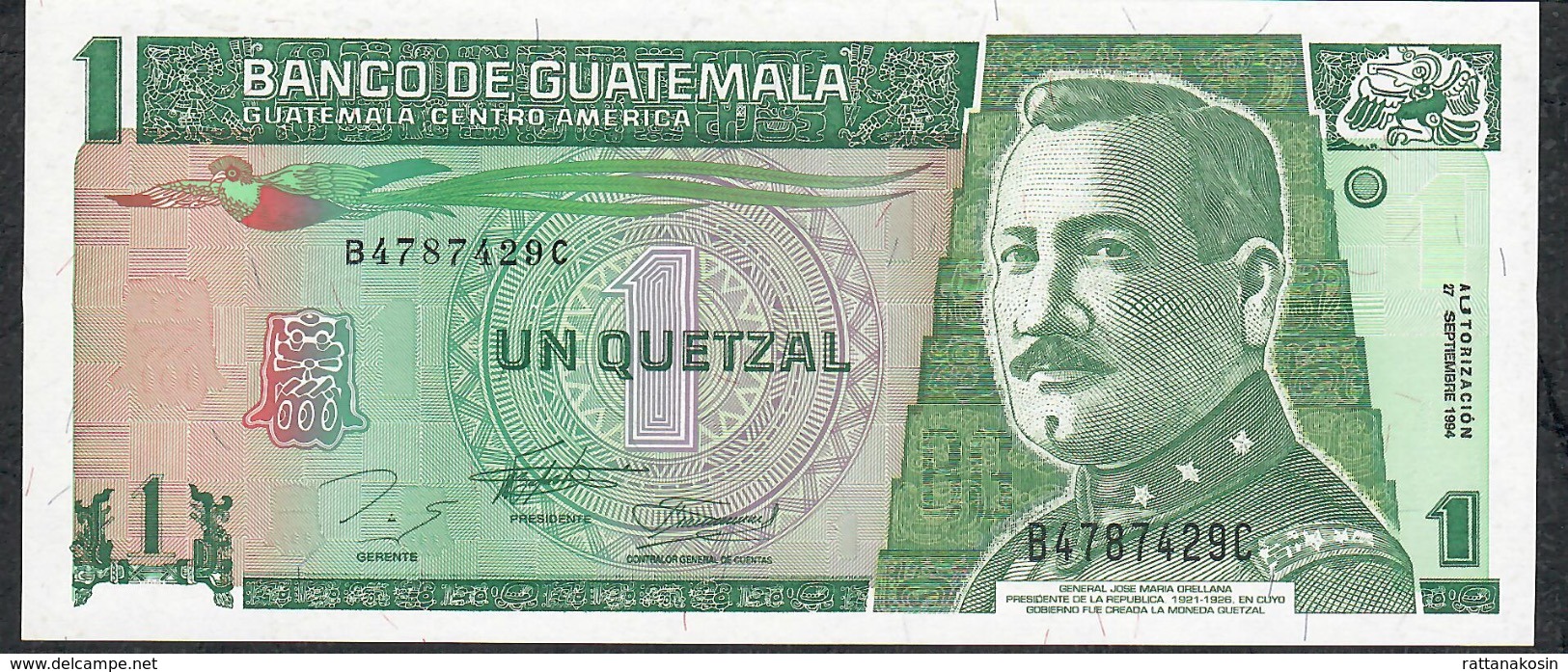 GUATEMALA P90 1 QUETZAL 27.9.1994 Suffis C UNC. - Guatemala