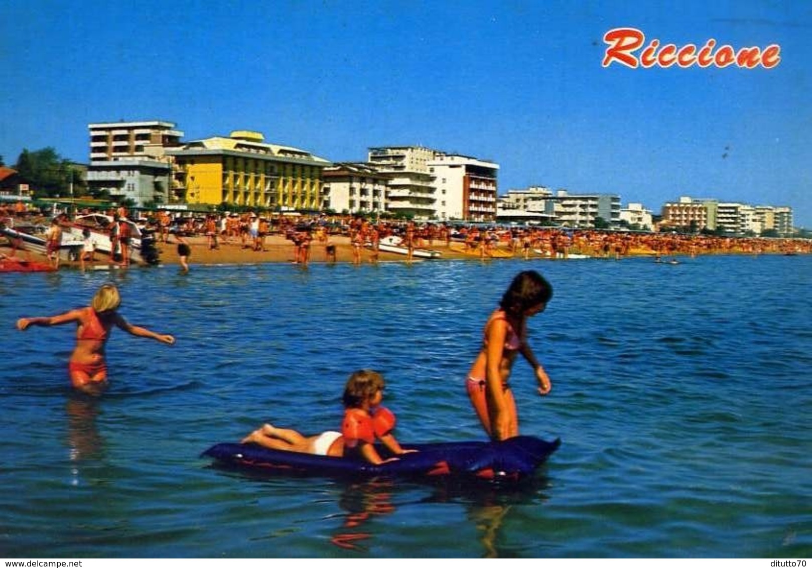 Riccione - Alberghi Visti Dal Mare - Formato Grande Viaggiata – E 13 - Rimini