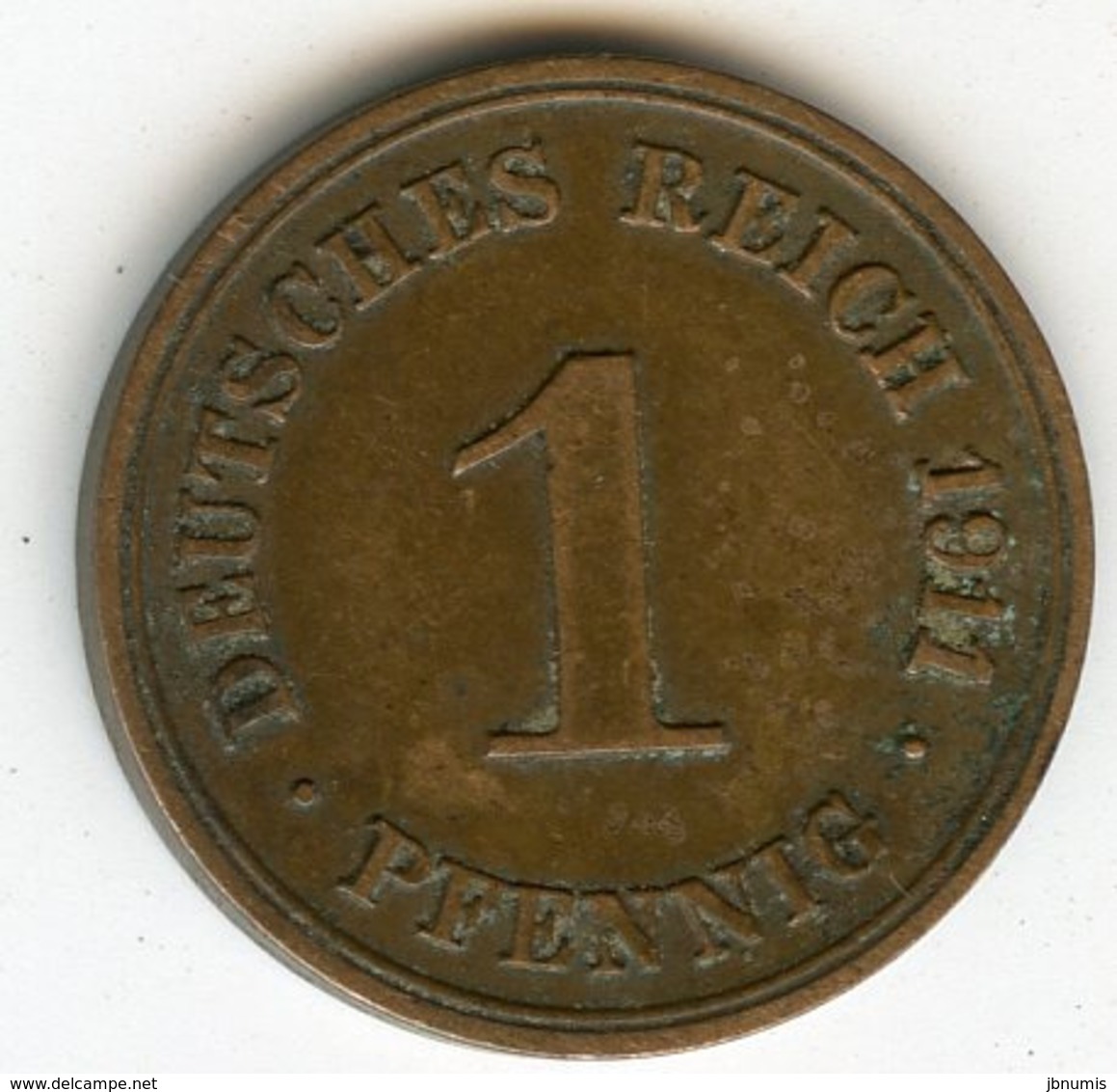 Allemagne Germany 1 Pfennig 1911 G J 10 KM 10 - 1 Pfennig