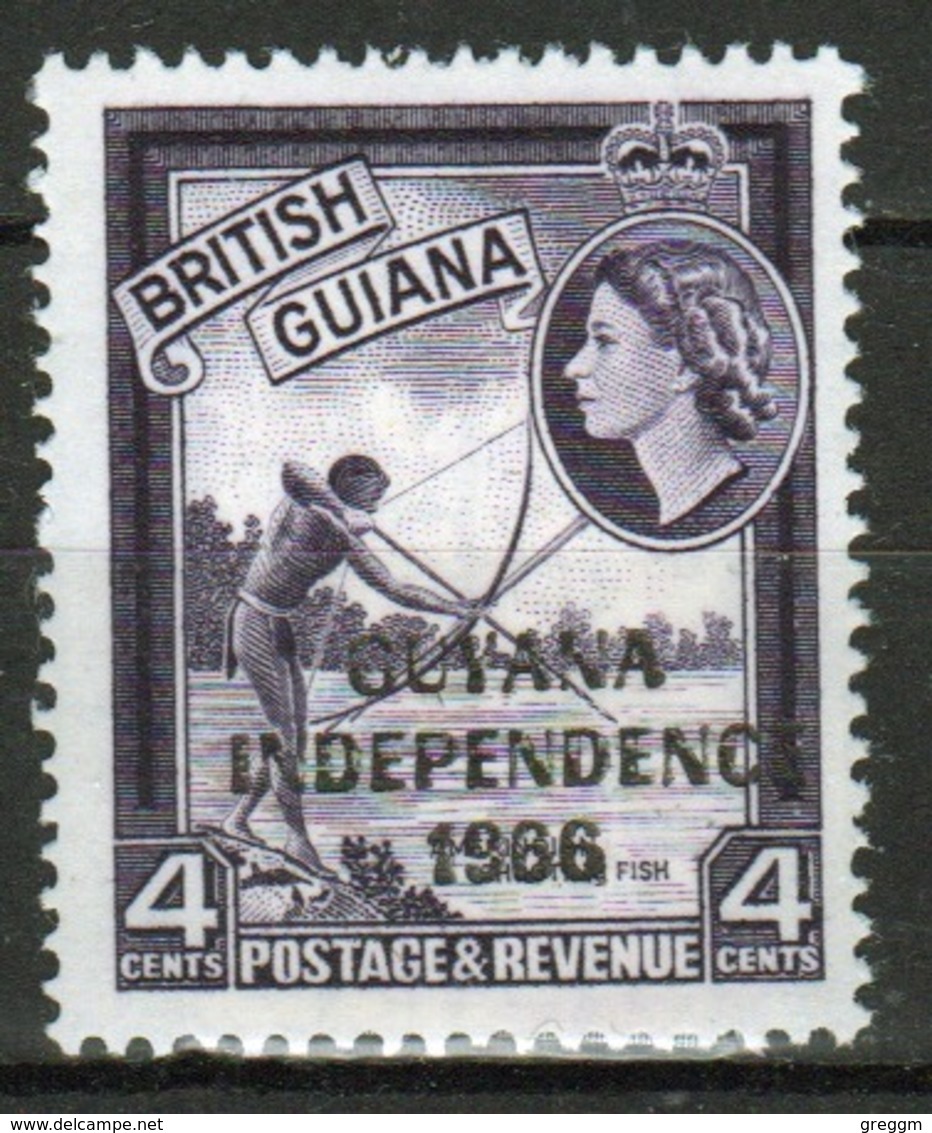 Guyana 1966 Single 4c Stamp From The British Guiana Definitive Series Overprinted For Guyana. - Guyana (1966-...)