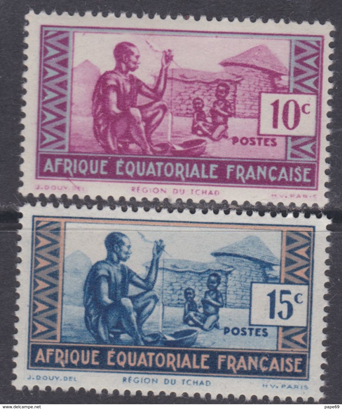 A. E. F.  N° 191 / 92 XX  Timbres Sans "RF" Partie De Série, Les 2 Valeurs Sans Charnière, TB - Neufs
