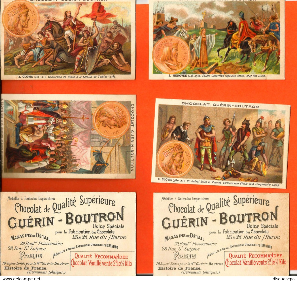 Chromo CHOCOLAT GUERIN BOUTRON Lot De 10   ( Ch 9   ) - Guérin-Boutron