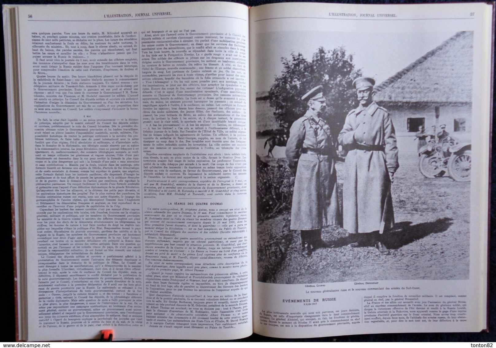 Les Grands Dossiers de l' ILLUSTRATION - LA RÉVOLUTION RUSSE - Histoire d'un Siècle 1843 / 1944 .