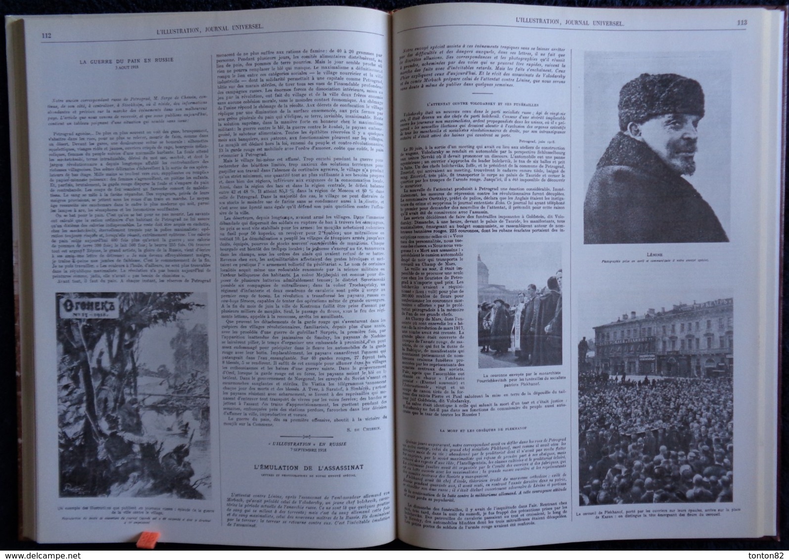 Les Grands Dossiers de l' ILLUSTRATION - LA RÉVOLUTION RUSSE - Histoire d'un Siècle 1843 / 1944 .