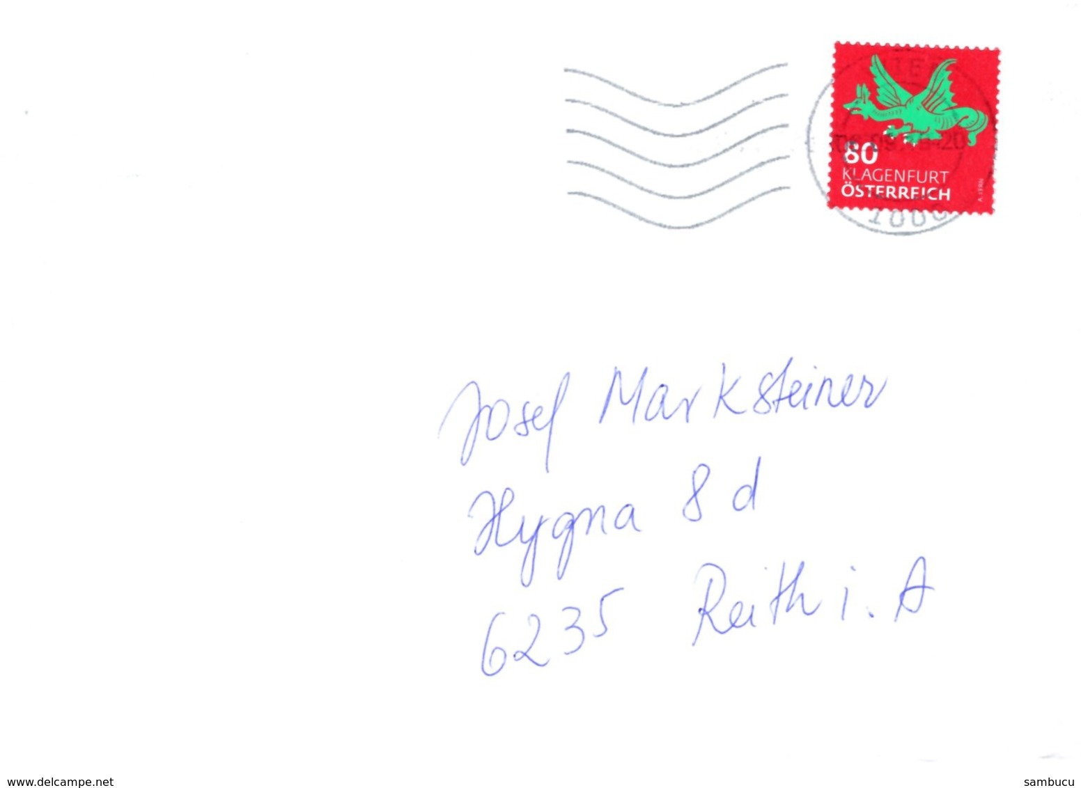 Brief Von 1000 Wien Mit 80 Cent Klagenfurt 2019 - Briefe U. Dokumente
