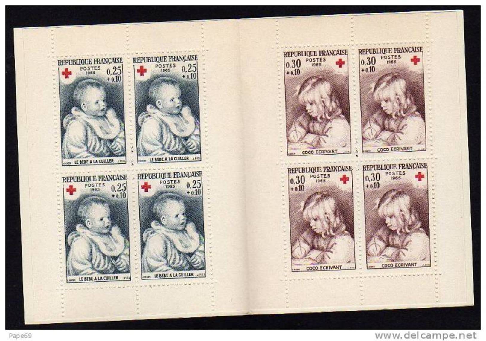 France Carnet Croix Rouge N°2014 XX  Année 1965  TB - Croix Rouge