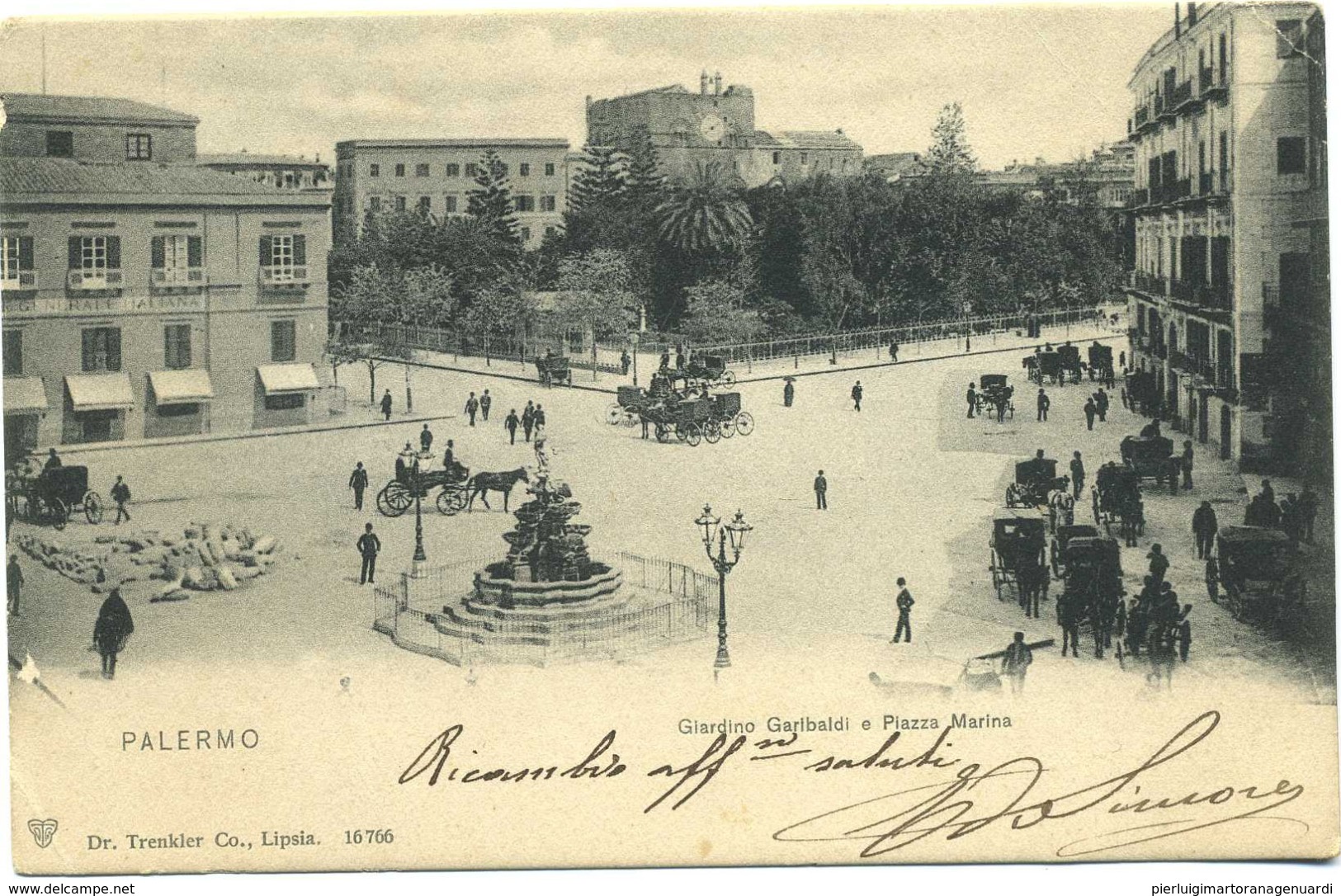 14116 - Palermo - Giardino Garibaldi E Piazza Marina - Palermo