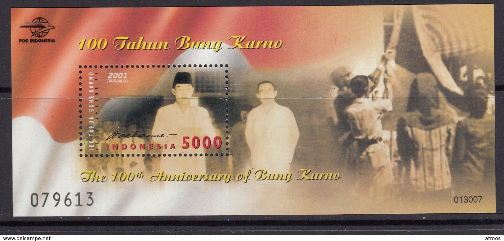 Indonesia MNH Michel Nr Block 169 From 2001  / Catw 2.70 EUR - Indonesië