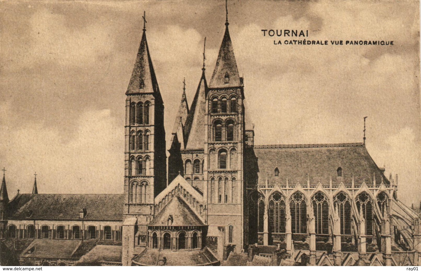 BELGIQUE - HAINAUT - TOURNAI - La Cathédrale, Vue Panoramique. - Doornik