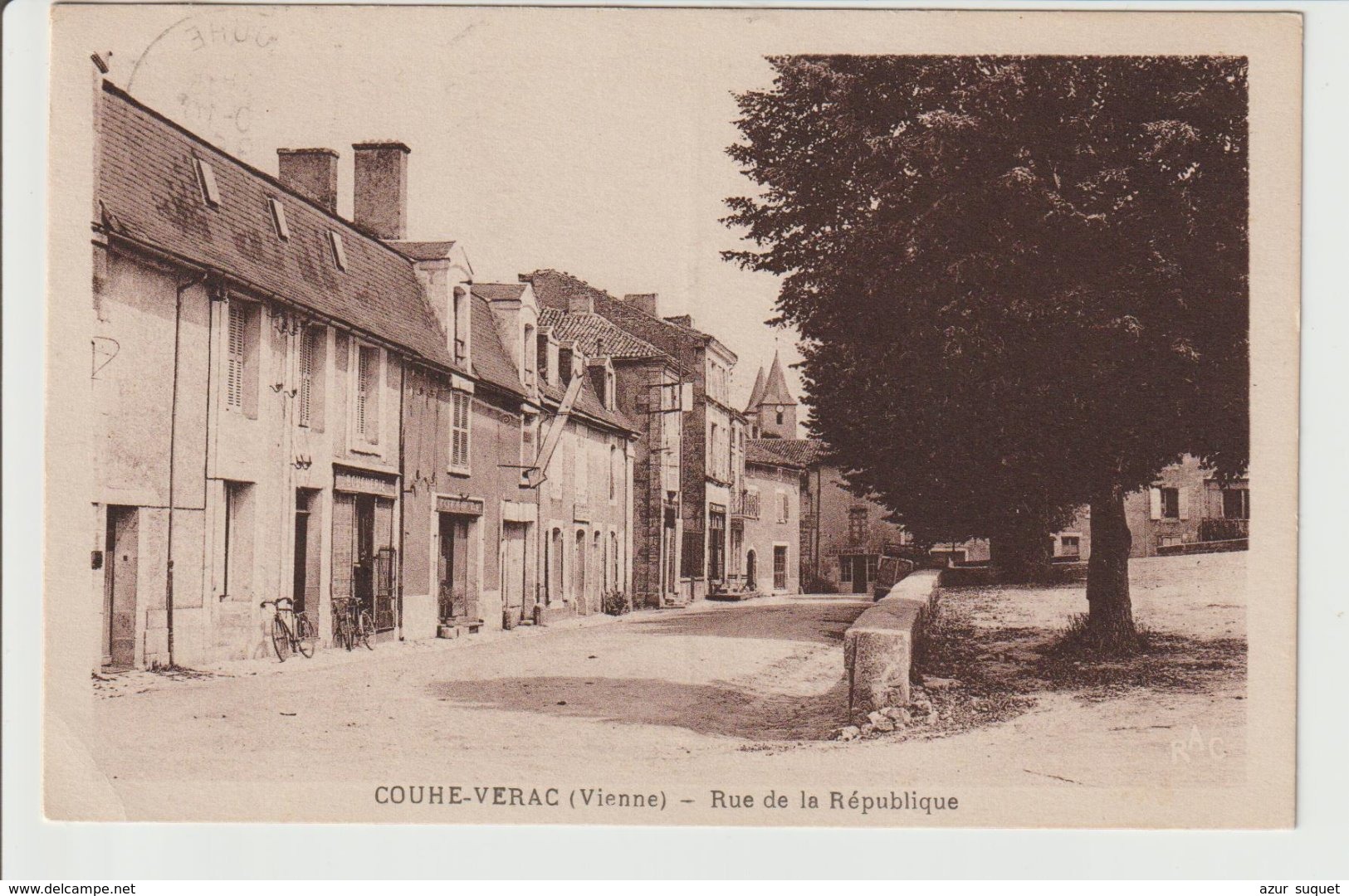 FRANCE / CPA / BLERE / COUHE-VERAC / RUE DE LA REPUBLIQUE /1963 - Autres & Non Classés