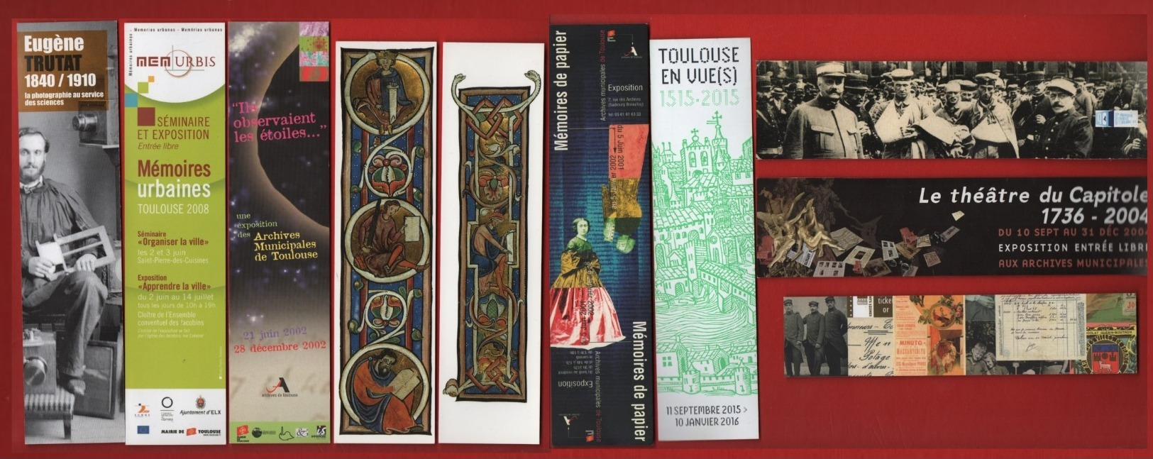 *200*  ARCHIVES MUNICIPALES DE TOULOUSE -  SERIE 10 MARQUE PAGE - Marque-Pages