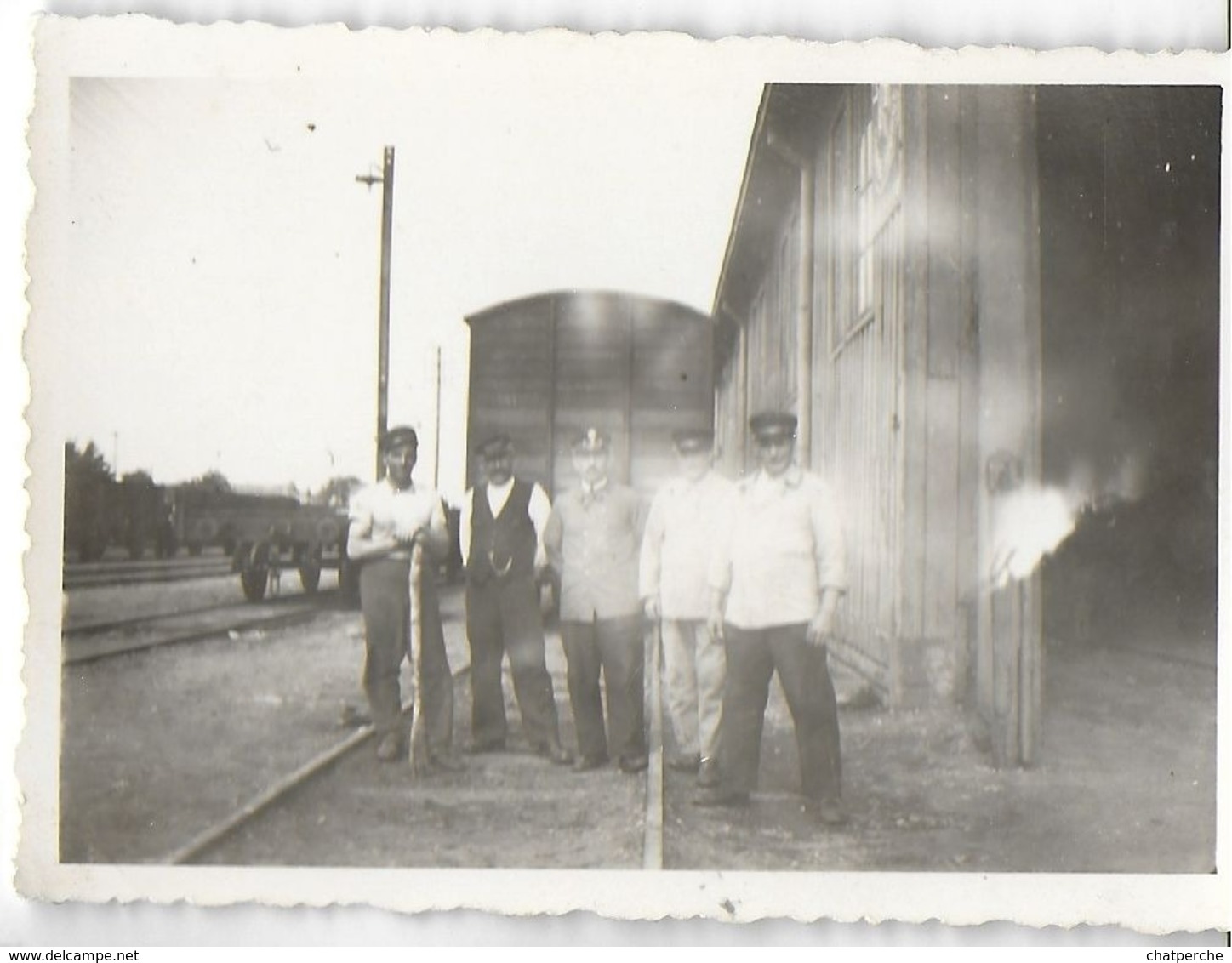 PHOTO PHOTOGRAPHIE  MÉTIER  CHEMINOTS EMPLOYÉS CHEMINS DE FER - Métiers