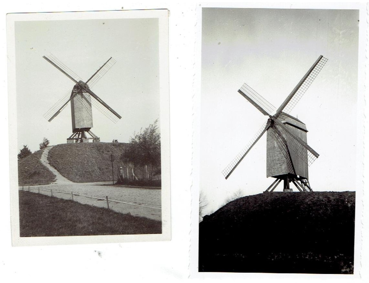 BRUGES - BRUGGE - 3 Kleine Foto's MOLENS - 11 X 6,5 ( 2 ) En 9 X 6,5 Cm - O.a St Jans Molen - Brugge