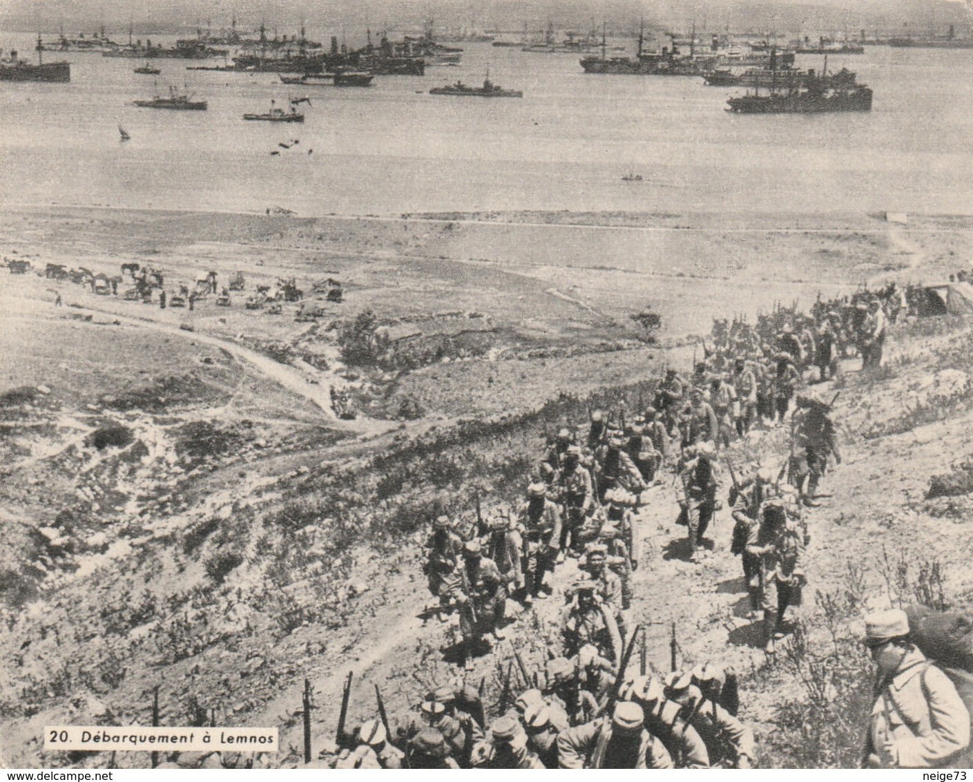 Image - Photo De La Guerre 1914-18 - L'armée DOrient - Débarquement à Lemnos - Autres & Non Classés