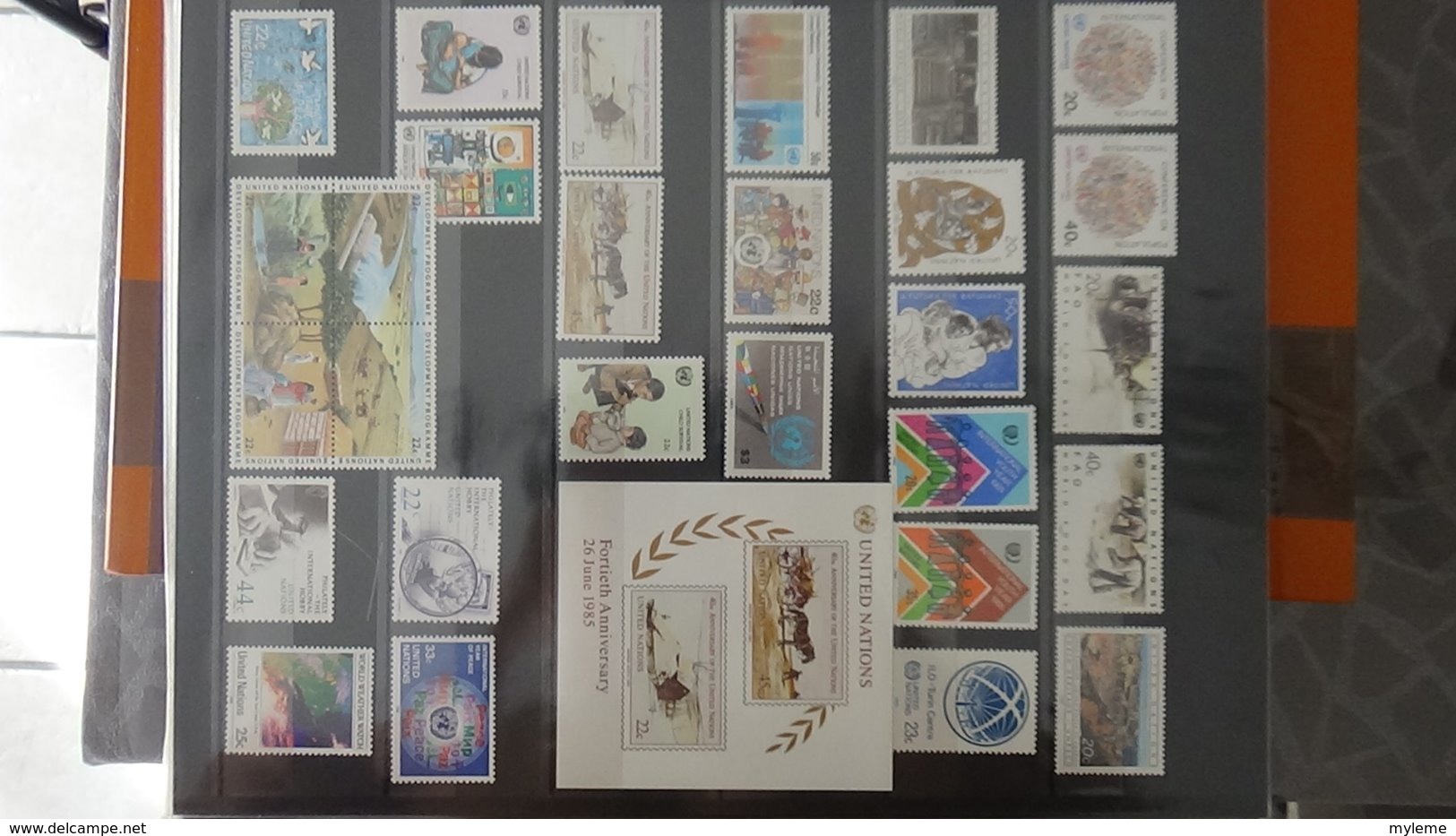 Belle collection des Nations UNies en timbres et blocs  **. A saisir !!!