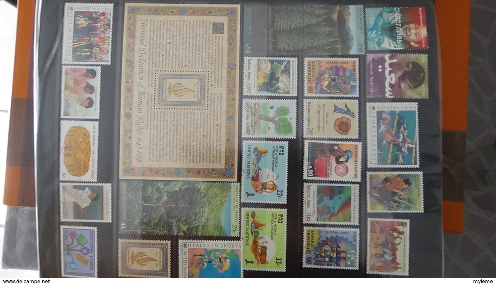 Belle collection des Nations UNies en timbres et blocs  **. A saisir !!!