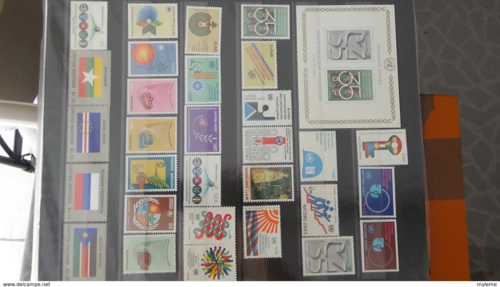 Belle collection des Nations UNies en timbres et blocs  **. A saisir !!!