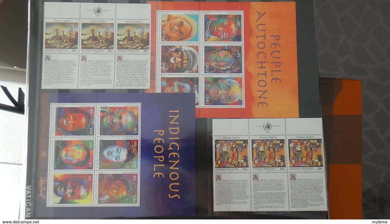 Belle collection des Nations UNies en timbres et blocs  **. A saisir !!!