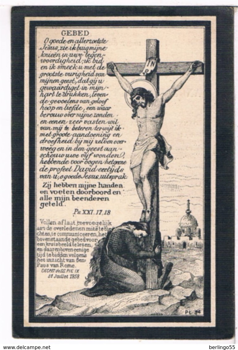 Dp. Van Braband Angelina. Echtg. Geubbelmans Joannes. ° Olmen 1840 † Baelen 1903  (2 Scan's) - Religion & Esotericism