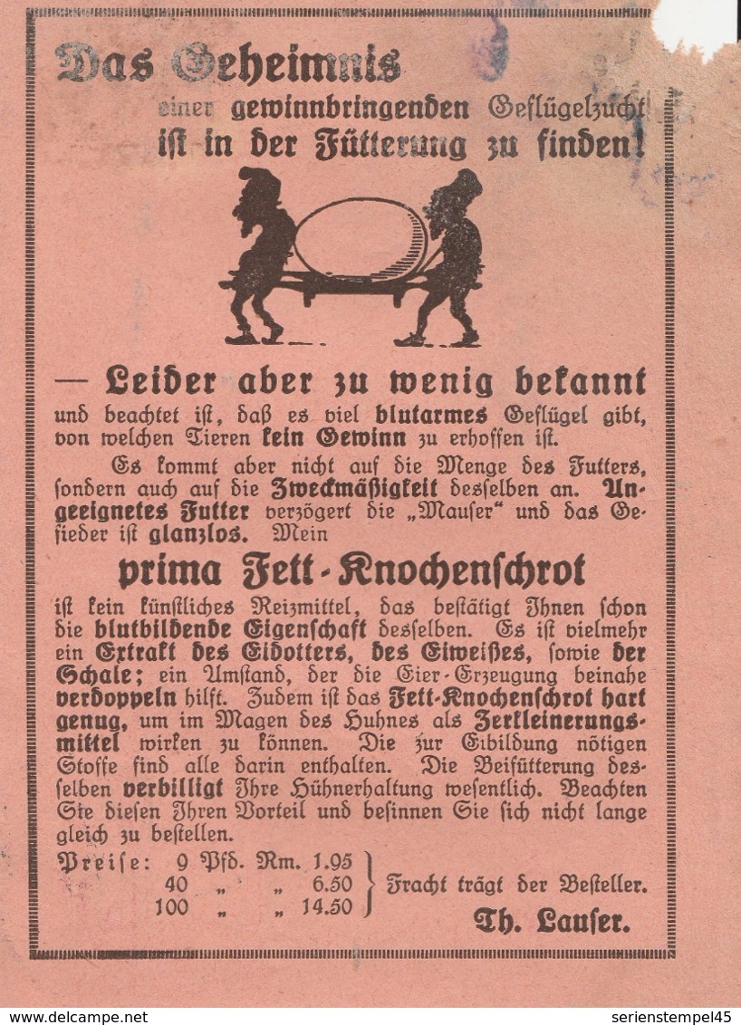 Ostpreussen Deutsches Reich Karte Mit Tagesstempel Pillkallen 1930 Schloßberg RB Gumbinnen Werbung Zwerge - Briefe U. Dokumente