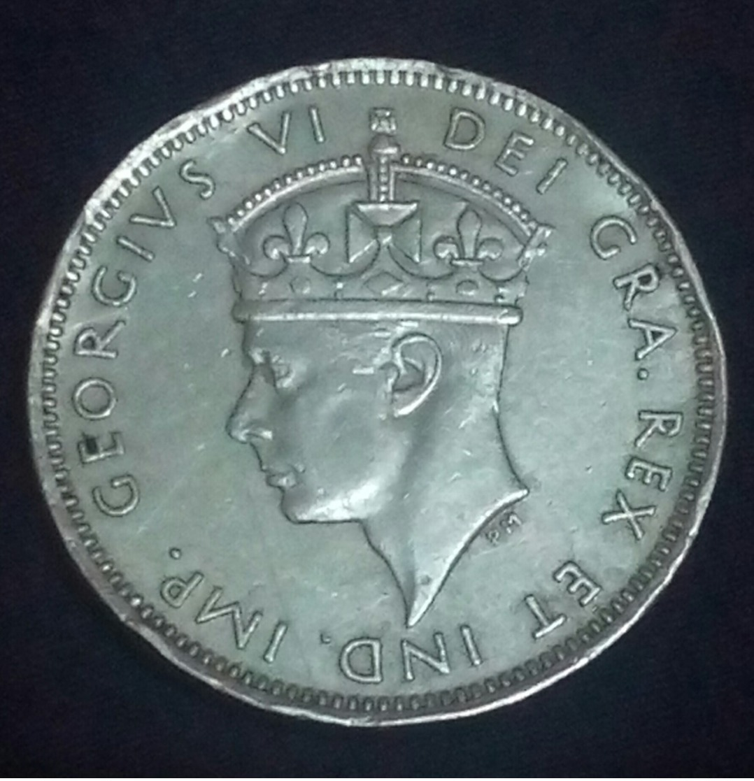 CYPRUS - 1 Shilling - 1947 ,  KM 27 - GEORGIUS VI - Agouz - Chypre