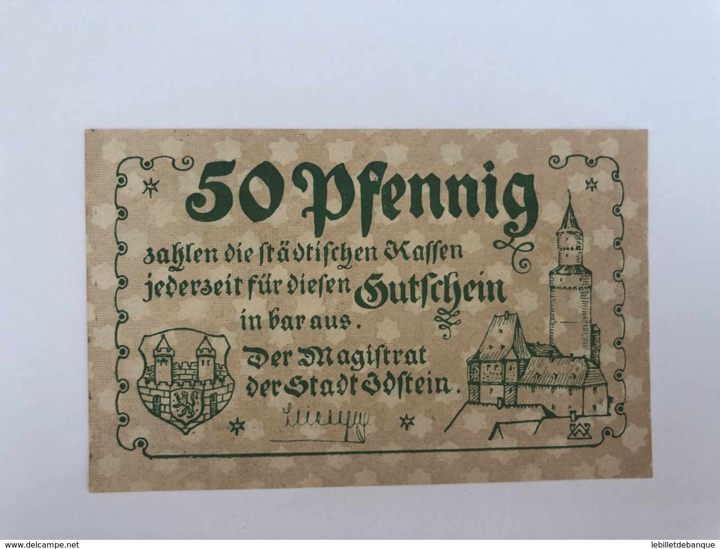 Allemagne Notgeld Idstein 50 Pfennig - Collections