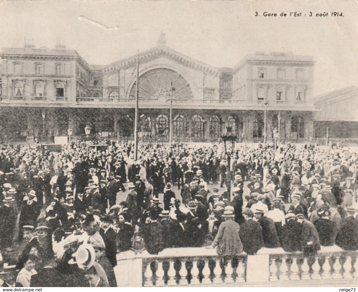 Image - Photo De La Guerre 1914-18 - Gare De L'Est - Le Deuxième Jour De La Mobilisation à La Gare De L'Est - Sonstige & Ohne Zuordnung