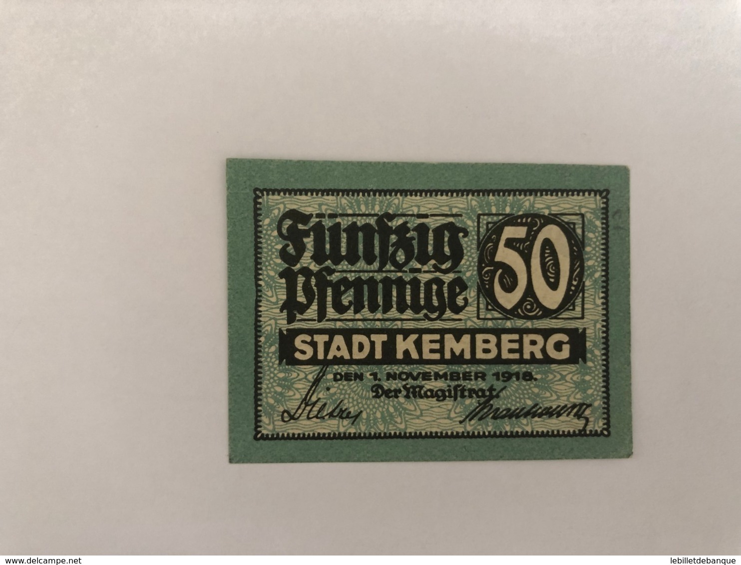 Allemagne Notgeld Kemberg 50 Pfennig - Colecciones