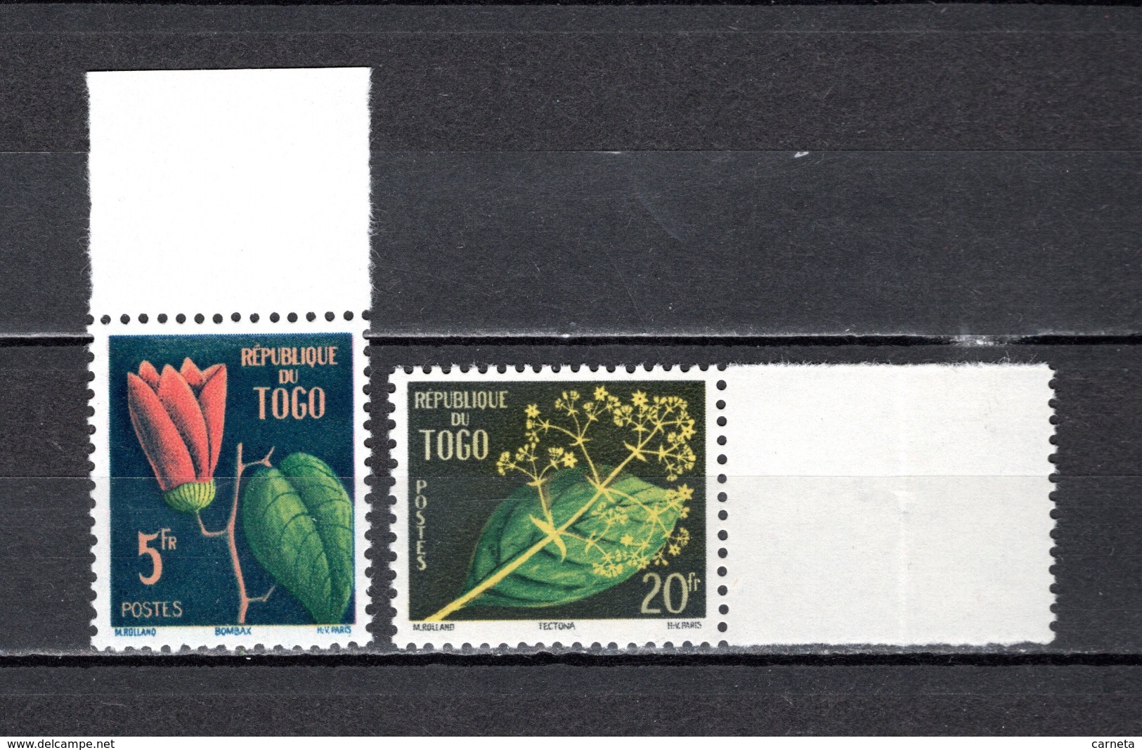 TOGO N° 276 + 277  NEUFS SANS CHARNIERE COTE  2.00€  FLEUR - Togo (1960-...)