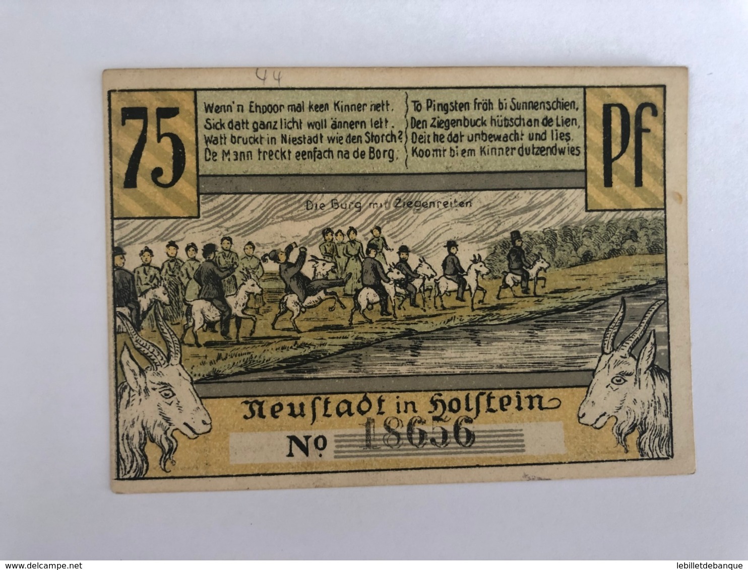 Allemagne Notgeld Neustadt 75 Pfennig - Collections