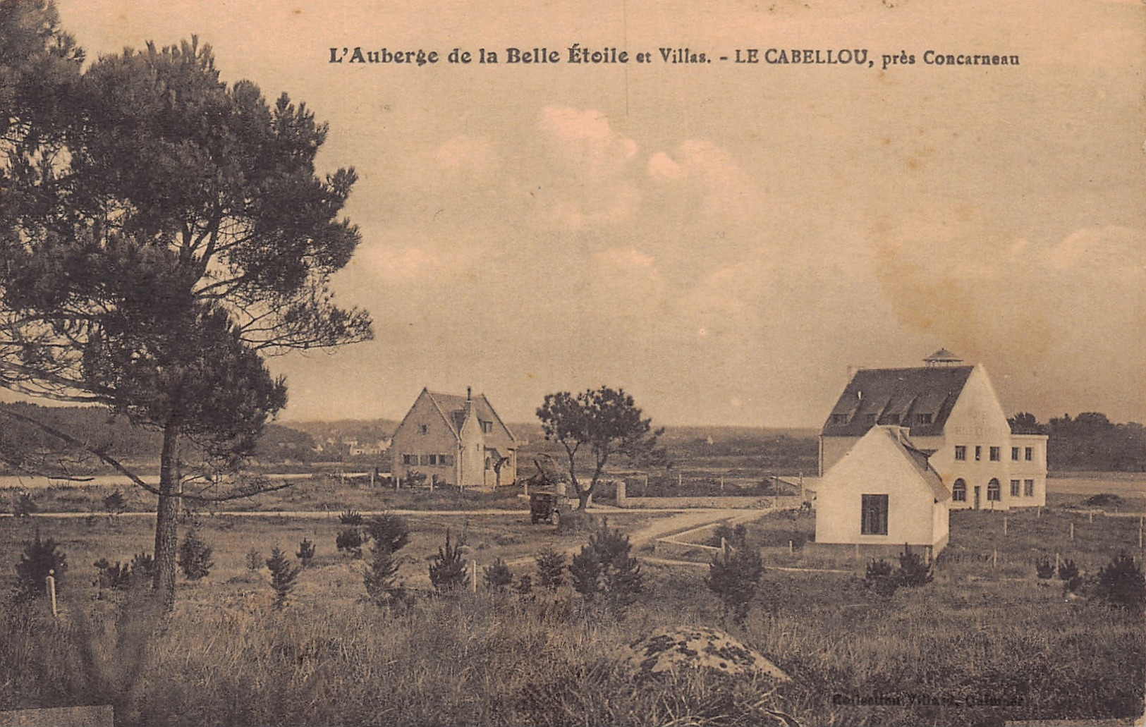 CONCARNEAU  -  L ' Auberge De La Belle étoile Et Villas  Au Cabellou ( Peu Courante ) - Concarneau