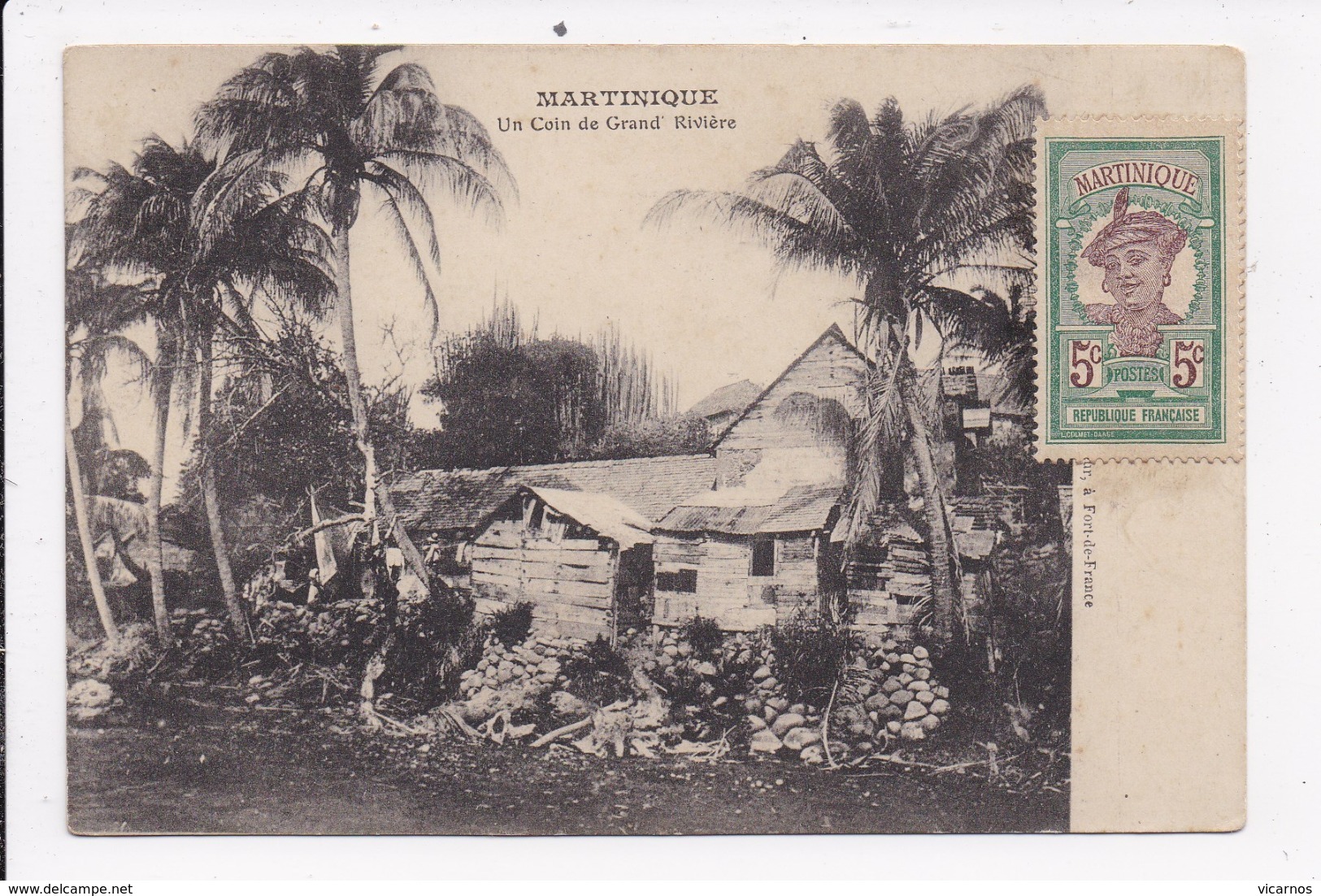 CP MARTINIQUE Un Coin De Grand Riviere - Autres & Non Classés