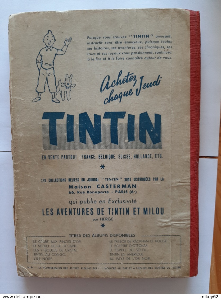 Reliure Du Journal De TINTIN Edition Française N°10 - Kuifje