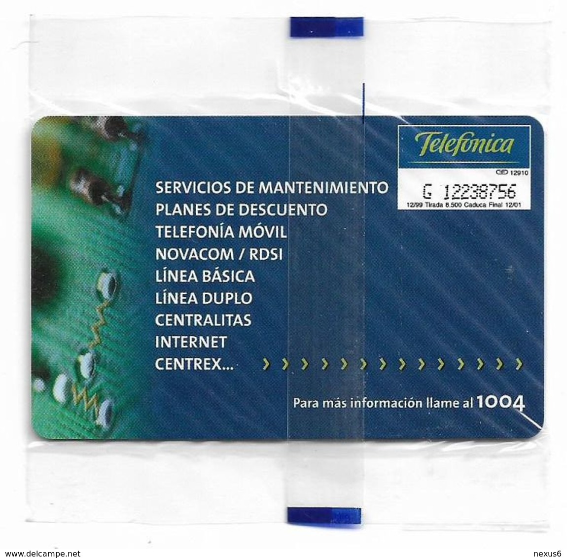 Spain - Telefónica - Comunicación Entre Profesionales - P-418 - 12.1999, 500PTA, 8.500ex, NSB - Emisiones Privadas