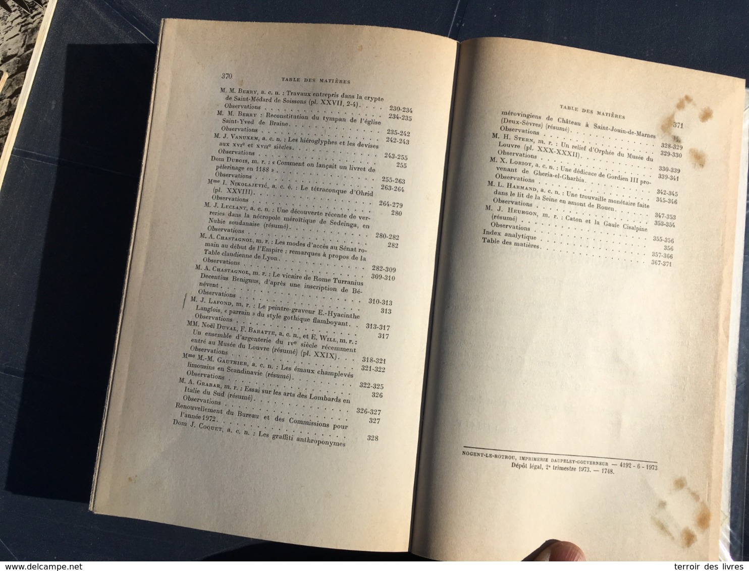 BULLETIN DE LA SOCIETE NATIONALE DES ANTIQUAIRES DE FRANCE 1971 CLANS EMBRUN COMPIEGNE SENLIS BEAUVAIS SAINT BENOIT SUR - Histoire