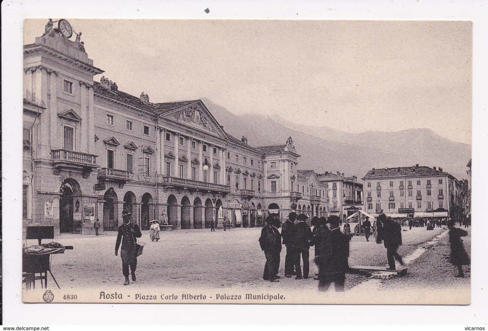 CP ITALIE AOSTA Piazza Carlo Alberto - Altri & Non Classificati